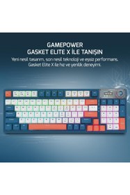 Resim Hype Store Game Power Gasket Elite X RGB Wireless/Bluetooth/Kablolu Mekanik Hot-Swap Yağlı Switch Gasket Klavye 