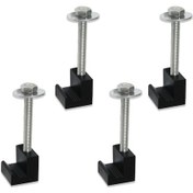 Resim Padalink 4 Adet Kamyon Alet Kutusu Montaj Seti - Paslanmaz Alüminyum J Kancalar 