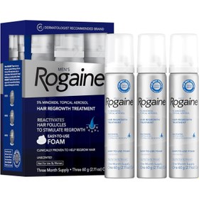 Resim Rogaine Men’s 5% Minoxidil for Men Foam Clinically Proven Regrowth for Thinning Hair, Topical Hair Loss Treatment Unscented Topical Aerosol Results 