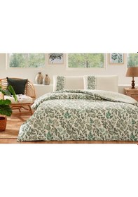 Resim Özdilek Nev Serisi -yeşil Kalendra- Çift Kişilik Nevresim Takımı Yeşil 