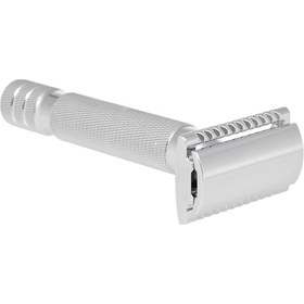 Resim Geeksen Tıraş Jiletleri Çift Kenarlı Saplı Güvenlik Geleneksel Islak Tıraş Jileti Razor Gümüş 