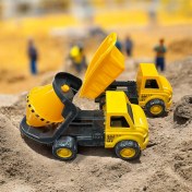 Resim Pozart King Ikili Inşaat Seti Kamyon ve Buldozer 