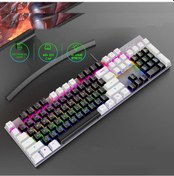 Resim 104 Tuşlu Gaming Klavye Rgb Işıklı Animasyon Modlu Mekanik Hisli Klavye Oyuncu Klavyesi 