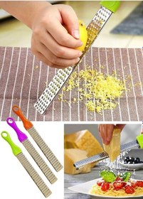 Resim Uzun Saplı Rende Peynir Sarımsak Patates Rendesi 0589-1027 Çok Renkli 