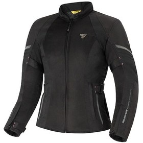 Resim Shima Jet Lady Korumalı Kadın Motosiklet Montu Siyah 
