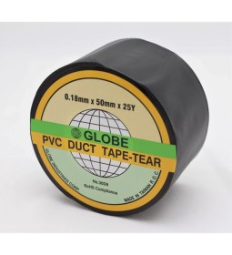 Resim Globe Duct Tape .0.18X50X25YARDS. (Siyah) 