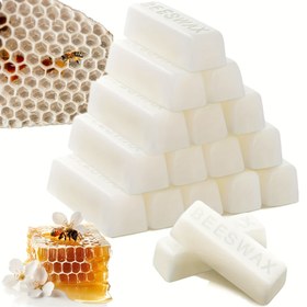 Resim Arıcılardan 5/10/15 adet x 1oz Beyaz Arı Mum Barları - Mumlama Yapımı, Mobilya Parlatma ve Kendin Yap El Sanatları için Arı Mumu 