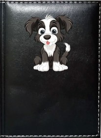 Resim Promosyon Denizi Sevimli Köpek 4 Görselli Siyah Ruhsat Kabı 