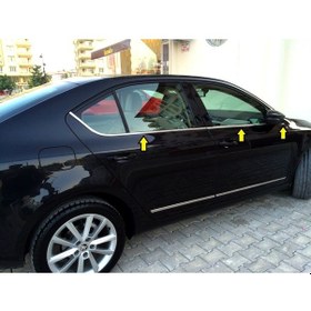 Resim Skoda Octavia A7 Krom Cam Çıtası 6 Parça 2015 Sonrası 