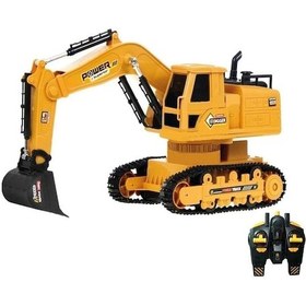 Resim Uzaktan Kumandalı 2.4ghz Paletli Ekskavatör İş Makinası Renkli 