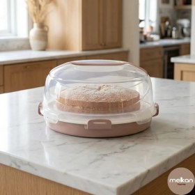 Resim Melkan Home Hazneli Kek Fanusu & Pasta Fanusu 7 Litre + 2,5 Litre Hazneli Pudra 