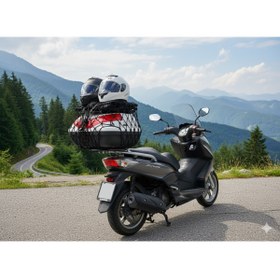 Resim WOGEN WG50 PREMIUM METAL BAGAJLI ÇANTA (BEYAZ) + KARBON DİZLİK HEDİYELİ 