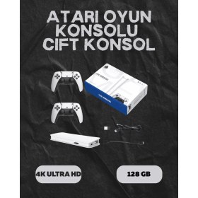 Resim M15 Retro Konsol – 20.000 Oyunlu, Çift Gamepadli, 4K HDMI 