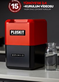 Resim PLUSKIT 15 Aşamalı 80 Gpd Membranlı 8 L Çelik Tanklı Su Arıtma Cihazı 