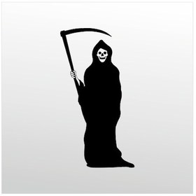 Resim Folyo Sticker Azrail 60cm Uzunluk Siyah 