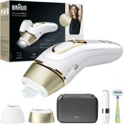 Resim Braun PL5146 IPL Silk·Expert Pro 5 2 Başlıklı 400.000 Atımlı Lazer Epilasyon Cihazı Beyaz Gold 