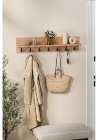 Resim Bofigo Portmanto Duvar Askılığı Elbise Askılığı Yıldız Çam 91 Cm Çam 