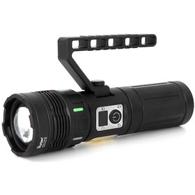 Resim 15.000 Lümen Tg + Cob Led Şarjlı El Feneri Wt-703 Açık Kahverengi 