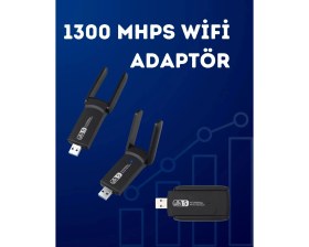 Resim Hexa USB Wifi Adaptör - 1200 Mbps Hız 