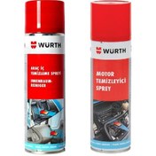 Resim Würth Motor Temizleyici Sprey + Araç Içi Temizleyici Sprey 500 Ml N11.218 