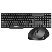 Resim Everest KM-6852 Siyah USB Kablosuz Combo Q Standart Klavye ve Mouse Seti 