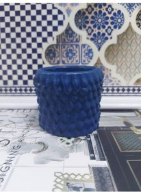 Resim Dekoratif Kozalak Saksı 8cm Okyanus 