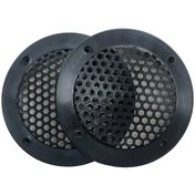 Resim Hoparlör Kapağı Yuvarlak 13 Cm Petek Desenli Siyah 2 Adet 