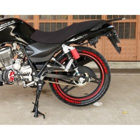 Resim Performance Stickers Michelin Motorsiklet Lastik Sticker Lastik Yazısı Kırmızı Lastik Stiker 8adet 15-21inç Arası Uyumlu 