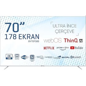 Resim Onvo OV70F500 70" 178 Ekran Uydu Alıcı 4K Ultra HD webOS Smart LED TV (Çerçevesiz) Onvo OV70F500 70" 178 Ekran Uydu Alıcı 4K Ultra HD webOS Smart LED TV (Çerçevesiz)