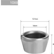 Resim Liyao 10X8 M17 6mm 6.35MM 8mm Collet Chuck Adaptörü Somun Gravür Kırpma Makinesi Chucks Elektrikli Yönlendirici Bit Pensetler (Yurt Dışından) 