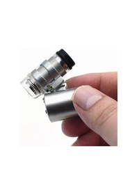 Resim Led Işıklı Zoomlu Cep Mikroskop 60x İphone Aparatlı 
