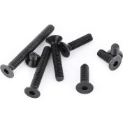 Resim Tenfowee 200 Adet M3 4-25mm 10.9 Dereceli Yüksek Dayanıklı Düz Kafa İç Çemberli Somun Seti - Ev, Ofis Ve Makine Tesisatları İçin Fırçılama Parçası 