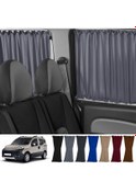 Resim Pandami Fiat Fiorino 2007+ Uyumlu Gri Raylı Oto Perde Takımı 