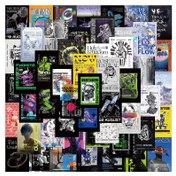 Resim 60 adet Vinil Punk Tarzı Instagram Fantezi Asidik Poster Etiket Seti, Tekrar Kullanılabilir, Karikatürlü Desenli, Kaykaylar, Dizüstü Bilgisayarlar, Gitarlar, Motorlar, Arabalar, Su Şişeleri için - Kendinden Yapışkanlı, Düzensiz Şekilli, 14+ 