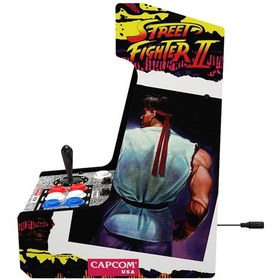 Resim Arcade1Up Street Fighter Lisanslı Masaüstü Oyun Konsolu 