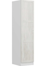 Resim Minar Kale 1 Kapaklı Dolap Beyaz - Eskitme Beyaz 190cm Beyaz 