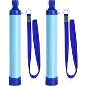 Resim Willowhaven 2 Adet Gökyüzü Mavi Kamp Su Filtresi Arıtma Çubuğu Doğa Yürüyüşü Hediye 