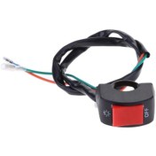 Resim Kırmızı-yüksek Kalite Evrensel Gidon Motosiklet Kaza Tehlikesi Işık Anahtarı Açma/kapama Düğmesi Işık Anahtarı 12v Dc Motosikletler İçin 