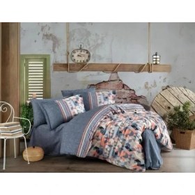 Resim Hobby Kingsize Poplin Nevresim Arella Oranj 