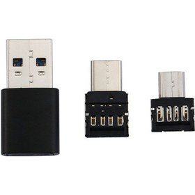 Resim Android Telefon İçin Otg Memery Kart Okuyucu Usb3.0 Adaptör Mikro Tip C Usb 