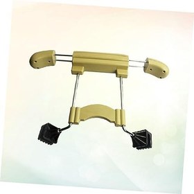 Resim Ciieeo Araba Koltuğu Başlığına Takılan Mini Kıyafet Askısı Bej Dayanıklı Abs Malzeme ile Takım ve Montlar İçin Taşınabilir Organizer 