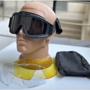Resim ReVision Taktikal Gözlük 3 Lensli Koruyucu Maske / Tactical Gözlük / Airsoft ve Bisiklet Gözlüğü 