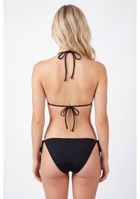 Resim Loya Kadın Siyah Bağlamalı Üçgen Tek Üst Bikini 