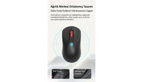 Resim Ajazz NJ02 Çift Modlu Kablosuz Mouse (2.4ghz, Bluetooth) 
