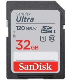 Resim Sandisk 32GB SD Ultra 120MB/s SDXC Hafıza Kartı SDSDUN4-032G-GN6IN 