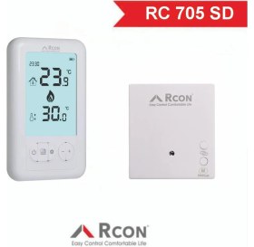 Resim Rcon Rc 705 Wifi Kablosuz Dijital Oda Termostatı 