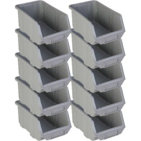 Resim A200 Plastik Avadanlık Seti, 10 Adet, Gri Renk, Dayanıklı ve Kullanışlı Ürün. 