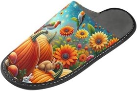 Resim ODAWA Bayan erkek terlik Eyfel Kulesi çay masa bellek köpük terlik yatak odası rahat kış sıcak ayakkabı 