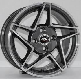 Resim R1 Wheels 15 inç 4*100 ET35 Parlak Füme Jant Takımı (J-2057) 