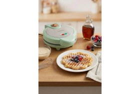 Resim Özbience Yeşil Renkli Pwm Waffle Makinesi, Pratik ve Lezzetli Waffle Yapımı 